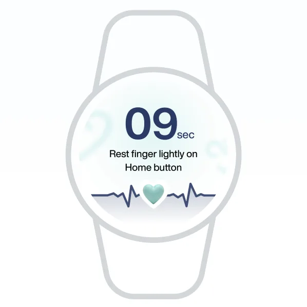 Coredio smartwatch showing live vitals