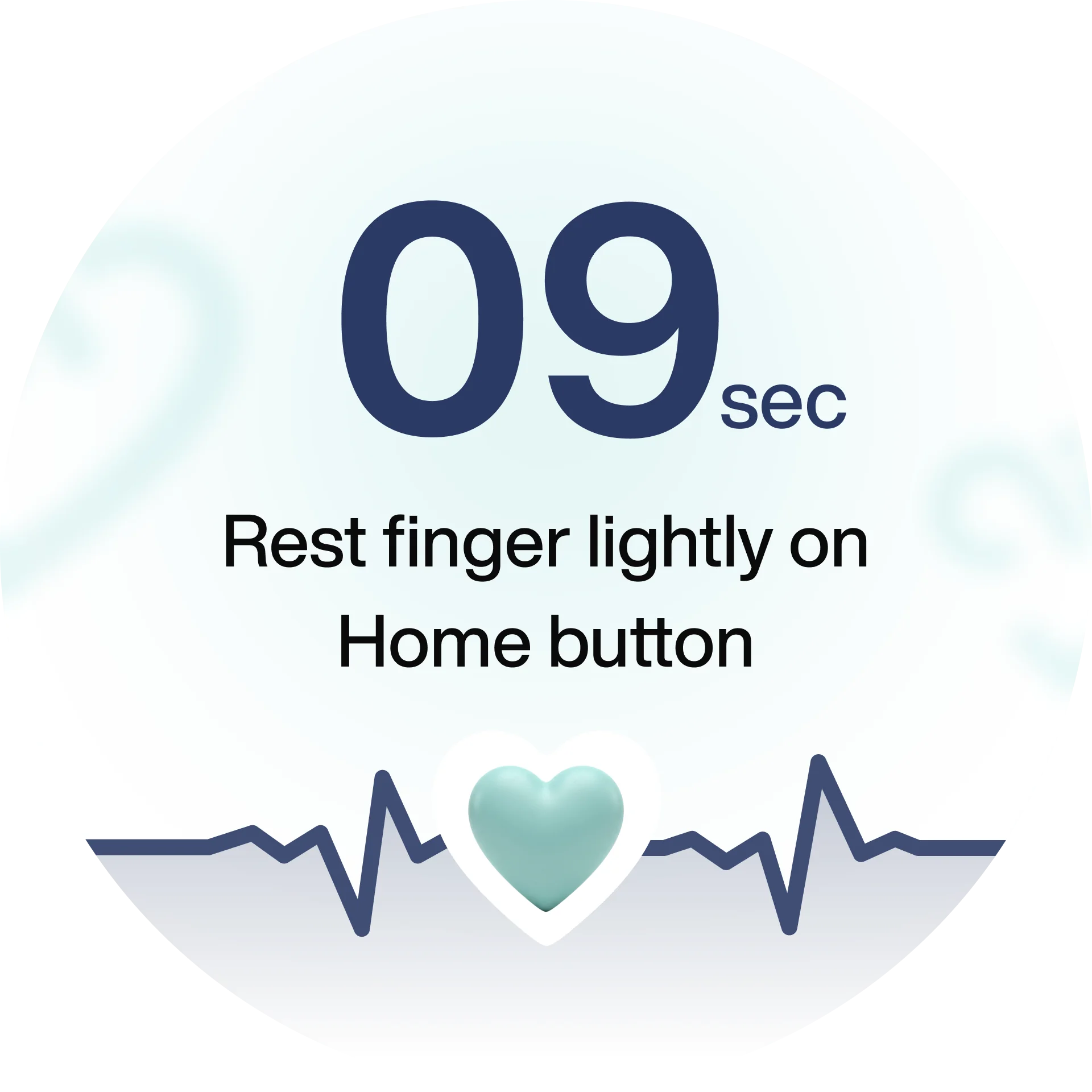 A smartwatch measuring heart signals